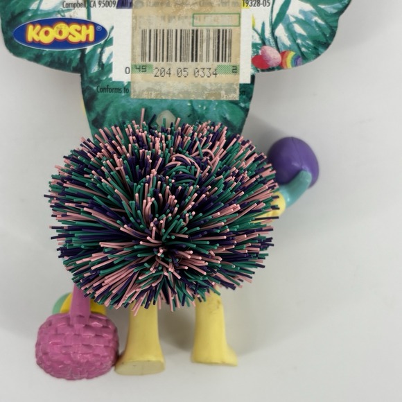 Vintage Easter Bunny Koosh Lings 1997 Oddzon Koosh Ball Toy New On Card 90s - Picture 5 of 7